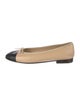Chanel Interlocking CC Logo Lambskin Ballet Flats
