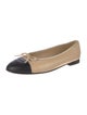 Chanel Interlocking CC Logo Lambskin Ballet Flats