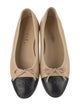 Chanel Interlocking CC Logo Lambskin Ballet Flats