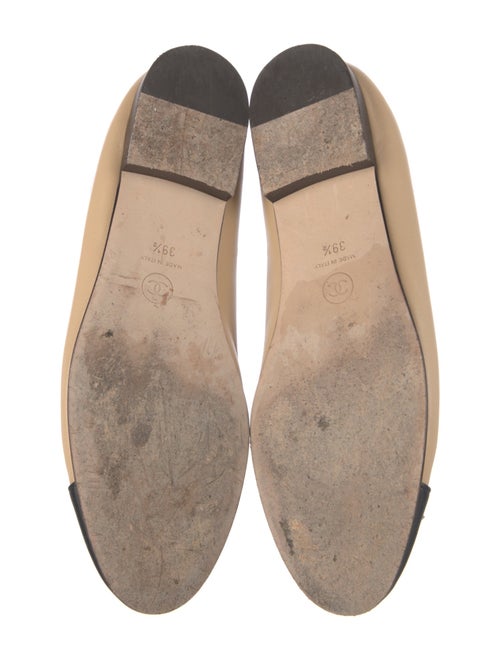 Chanel Interlocking CC Logo Lambskin Ballet Flats