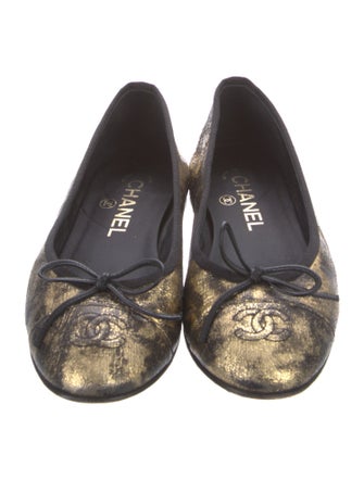 Chanel 2018 Interlocking CC Logo Flats