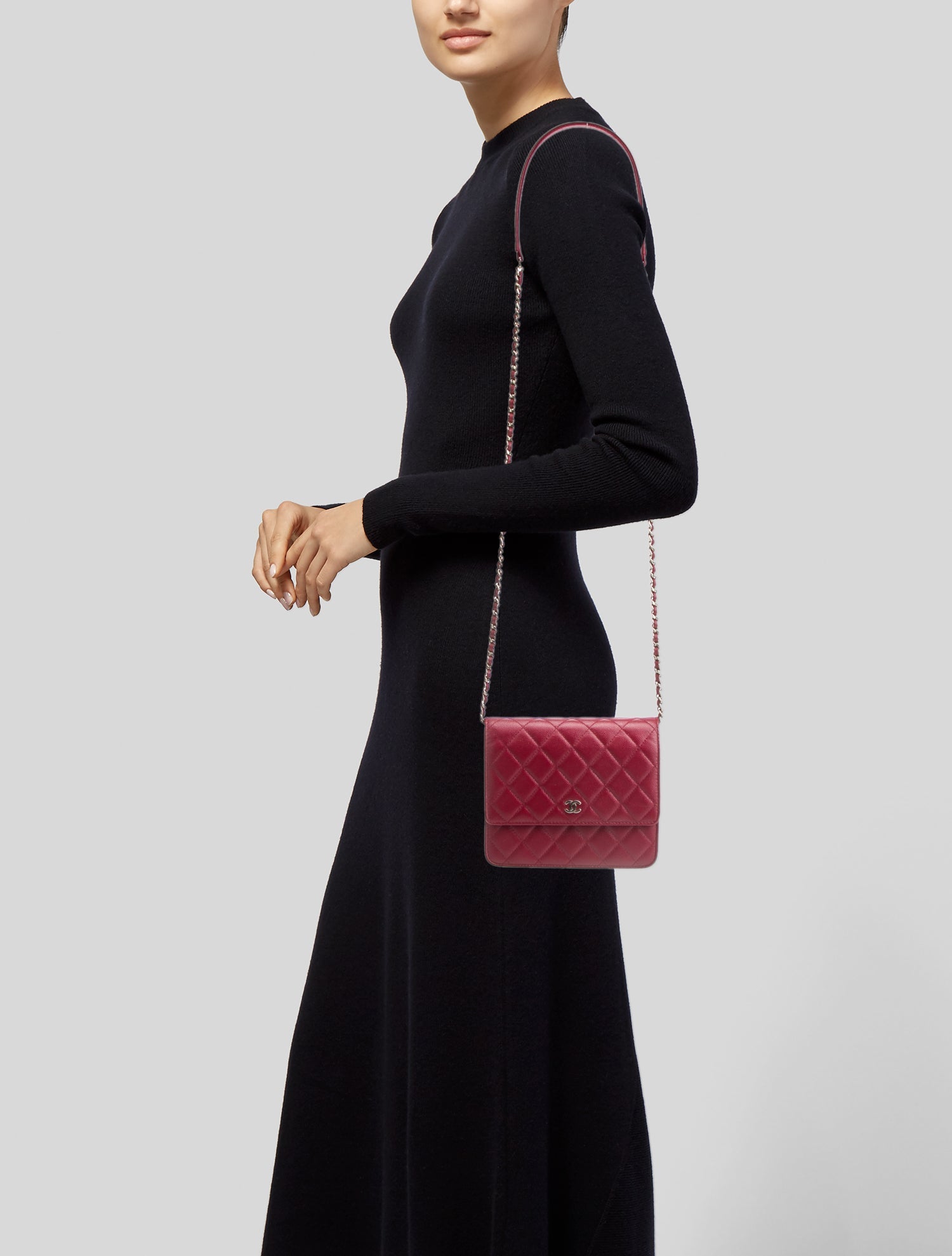 Chanel Square Classic Wallet On Chain