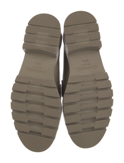 Chanel Interlocking CC Logo Patent Leather Loafers