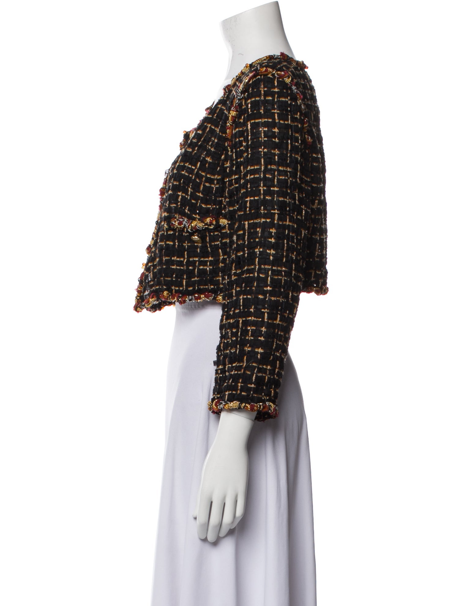 Chanel 2011 Tweed Pattern Evening Jacket