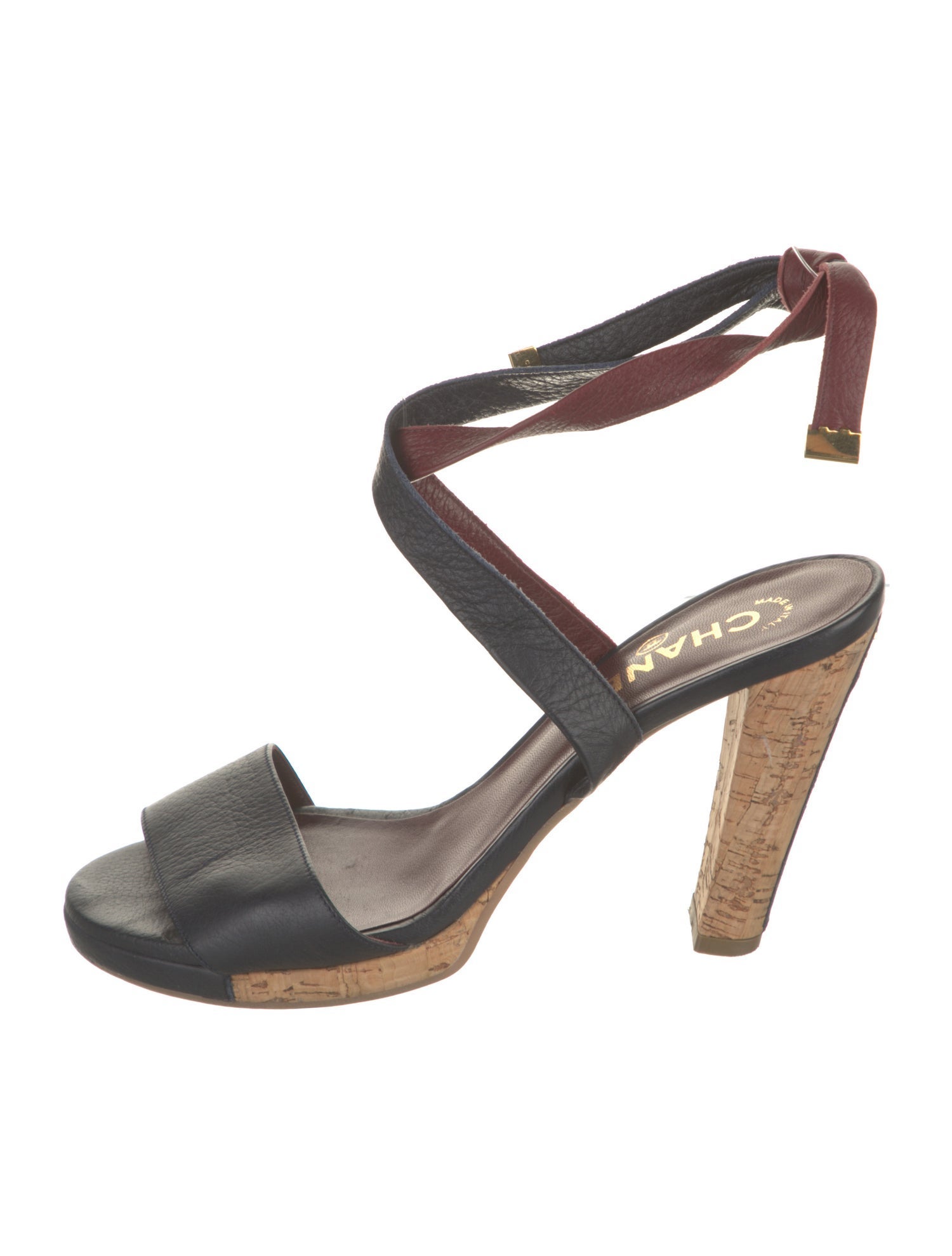 Chanel Vintage Interlocking CC Logo Sandals