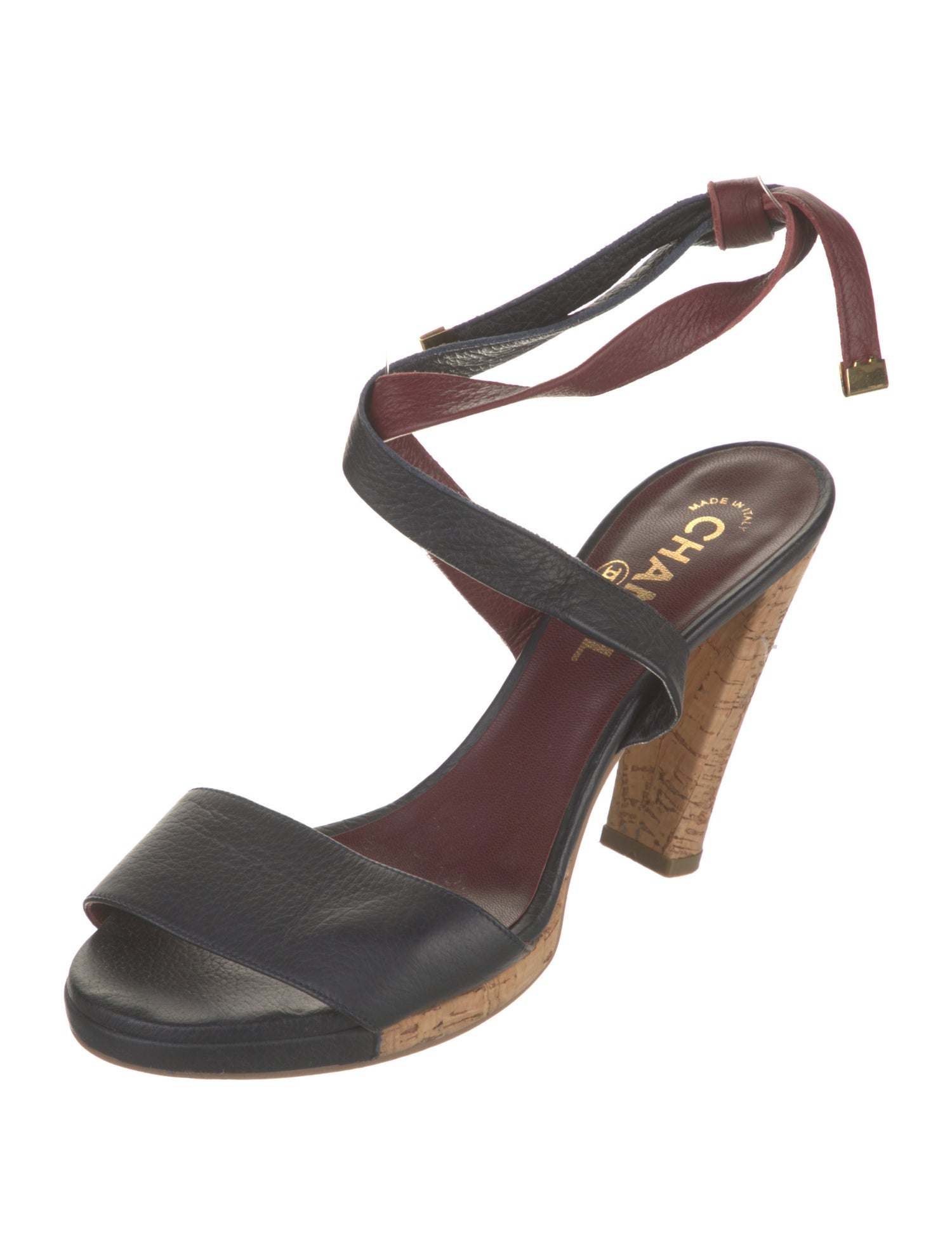 Chanel Vintage Interlocking CC Logo Sandals