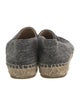 Chanel Interlocking CC Logo Wool Espadrilles