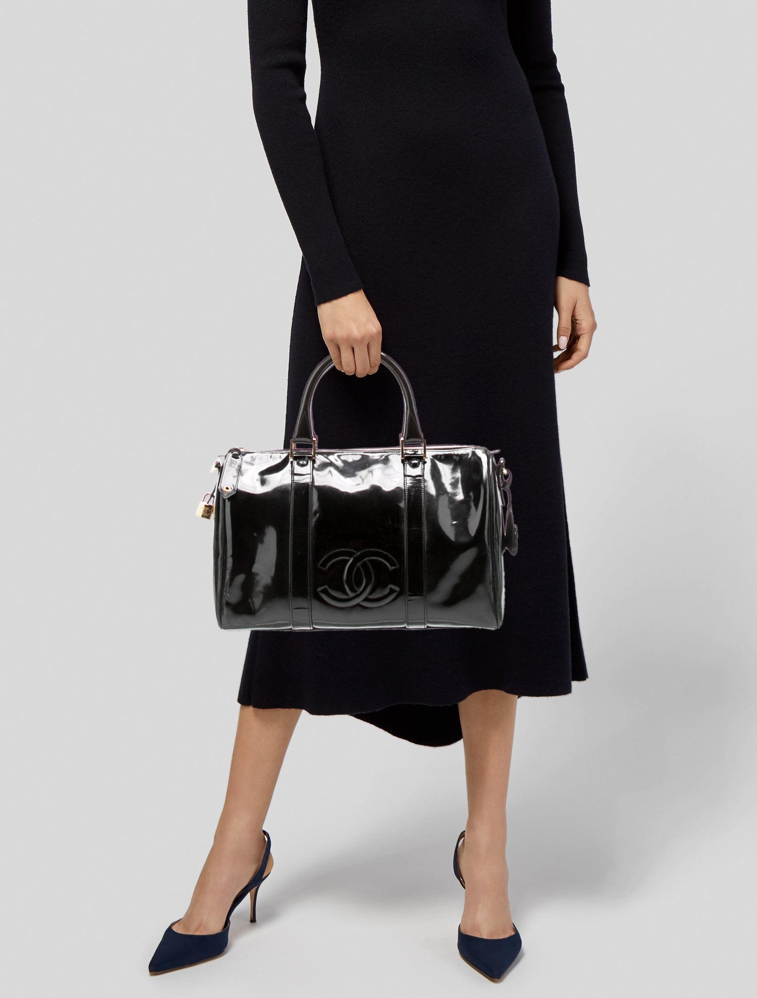 Chanel Patent Timeless CC Duffle Bag