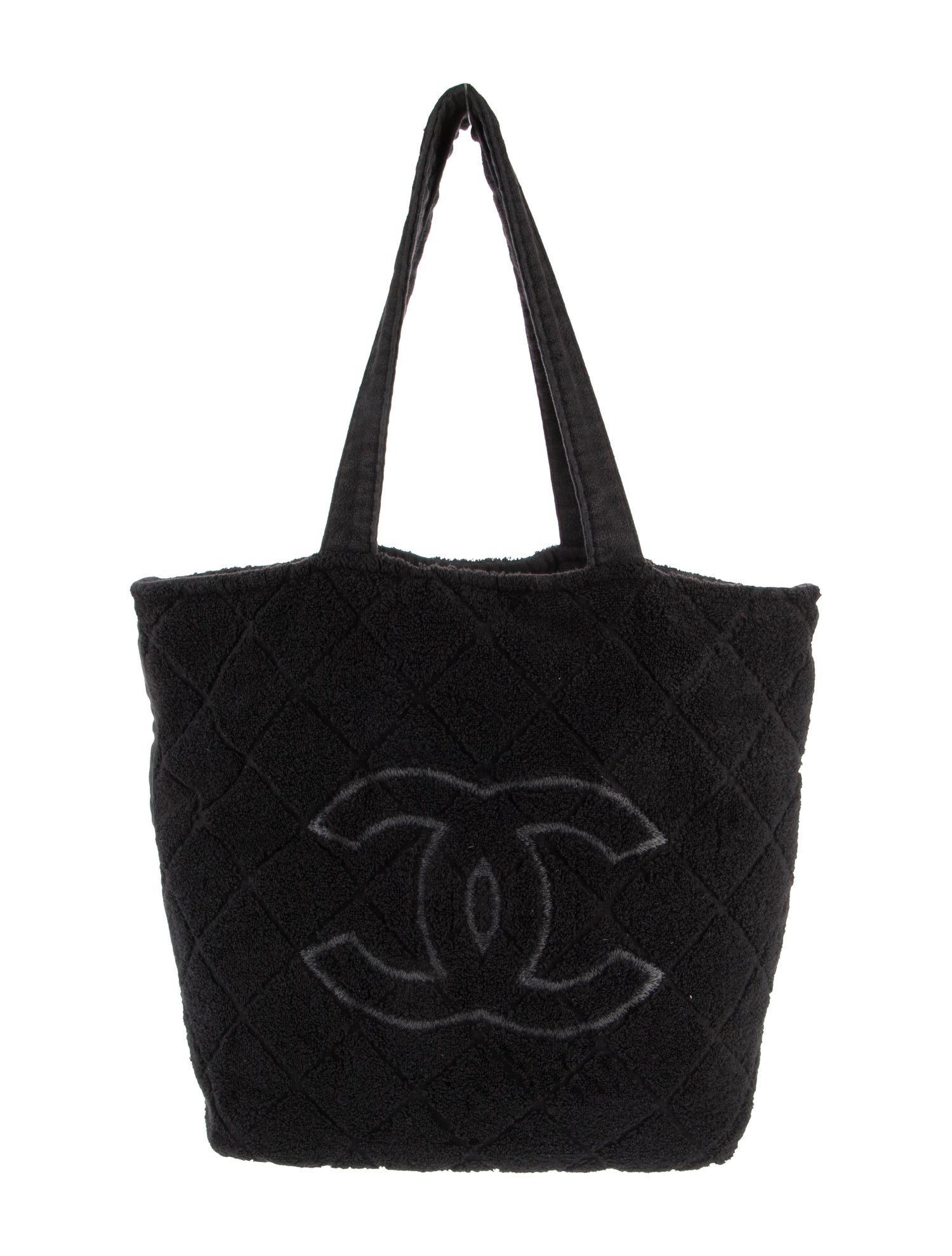 Chanel Terry Cloth CC Beach Towel Tote