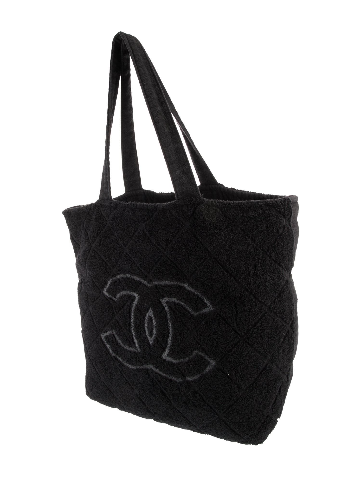 Chanel Terry Cloth CC Beach Towel Tote