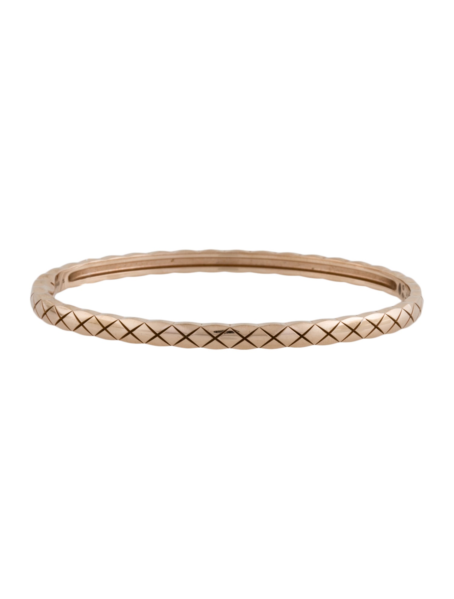 Chanel 18K Coco Crush Narrow Bangle Bracelet