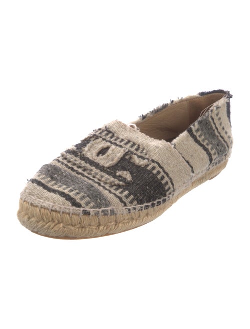 Chanel Interlocking CC Logo Canvas Espadrilles