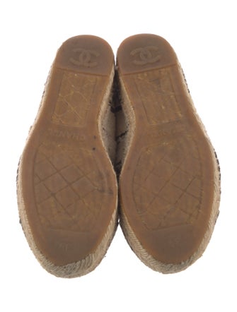 Chanel Interlocking CC Logo Canvas Espadrilles