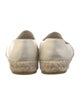 Chanel Interlocking CC Logo Lambskin Espadrilles