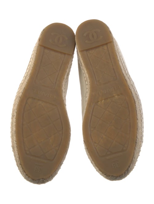 Chanel Interlocking CC Logo Lambskin Espadrilles