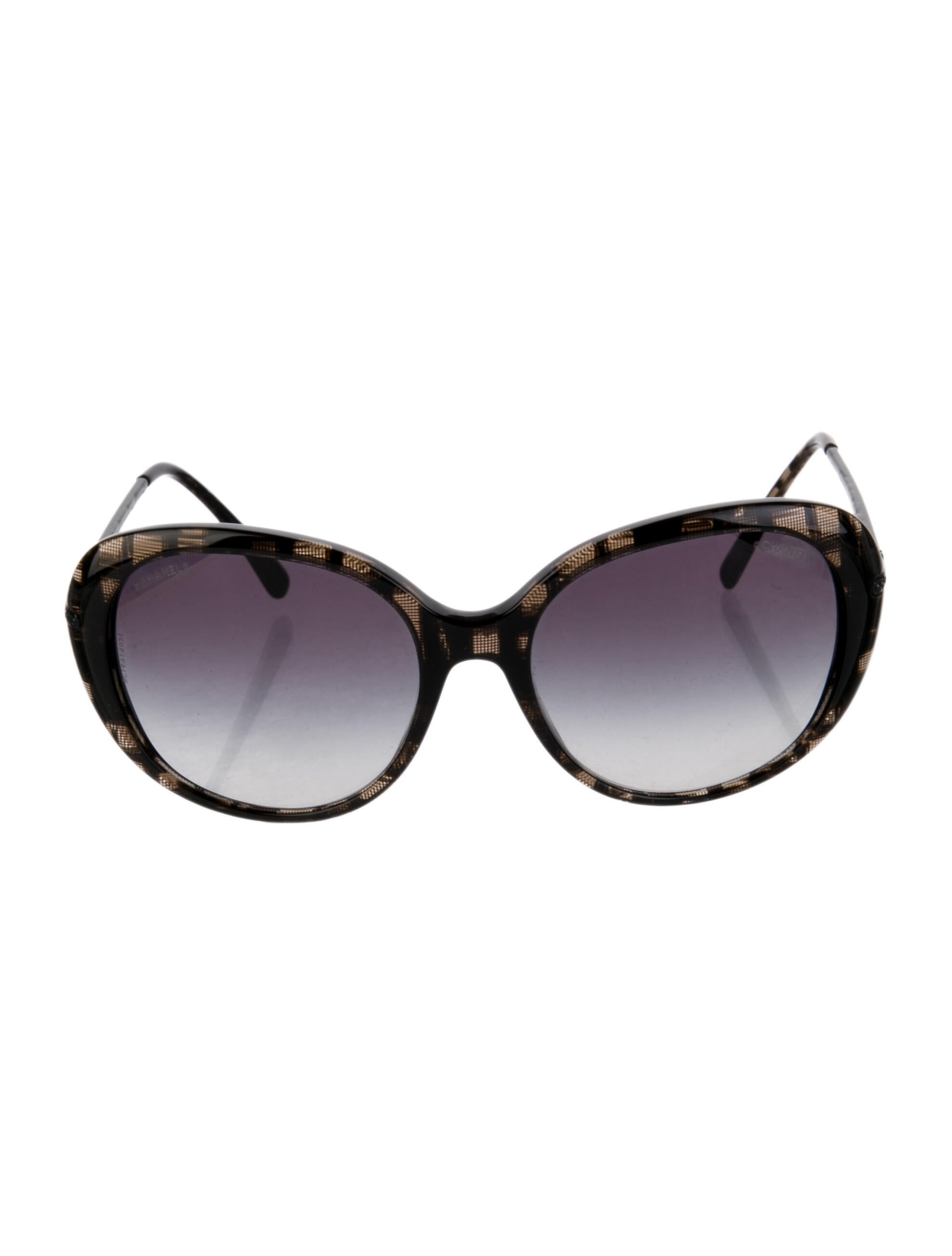 Chanel Interlocking CC Logo Oversize Sunglasses