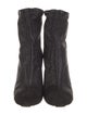 Chanel Interlocking CC Logo Glitter Sock Boots