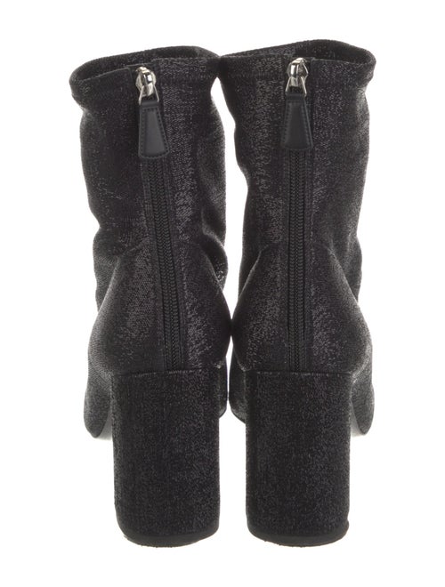 Chanel Interlocking CC Logo Glitter Sock Boots