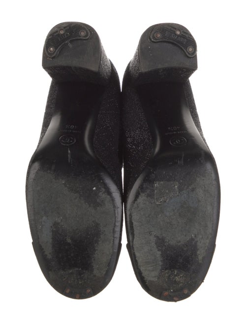 Chanel Interlocking CC Logo Glitter Sock Boots