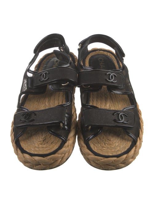 Chanel 2022 Interlocking CC Logo Espadrilles