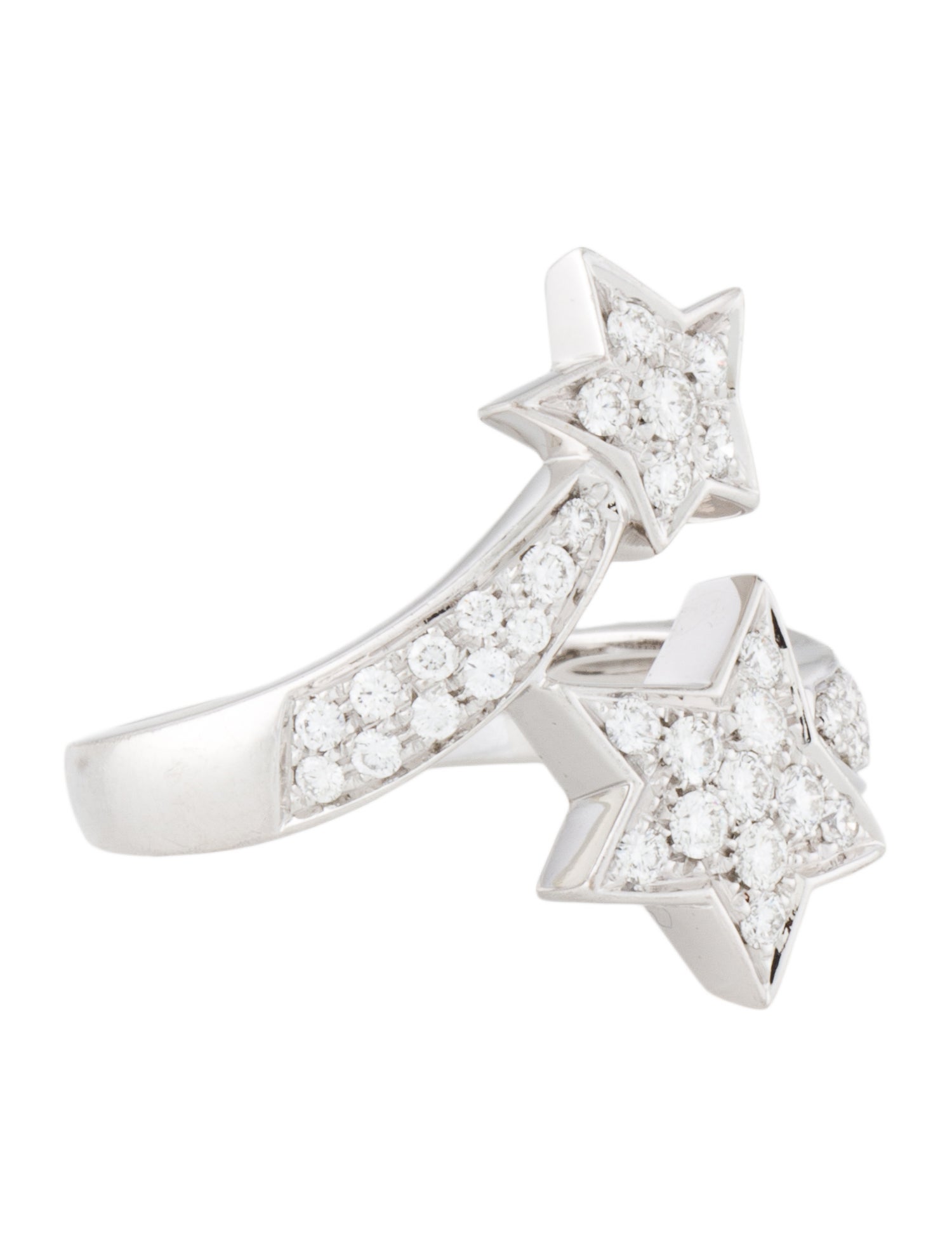 Chanel 18K Diamond Comète Géode Ring