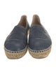 Chanel Interlocking CC Logo Leather Espadrilles