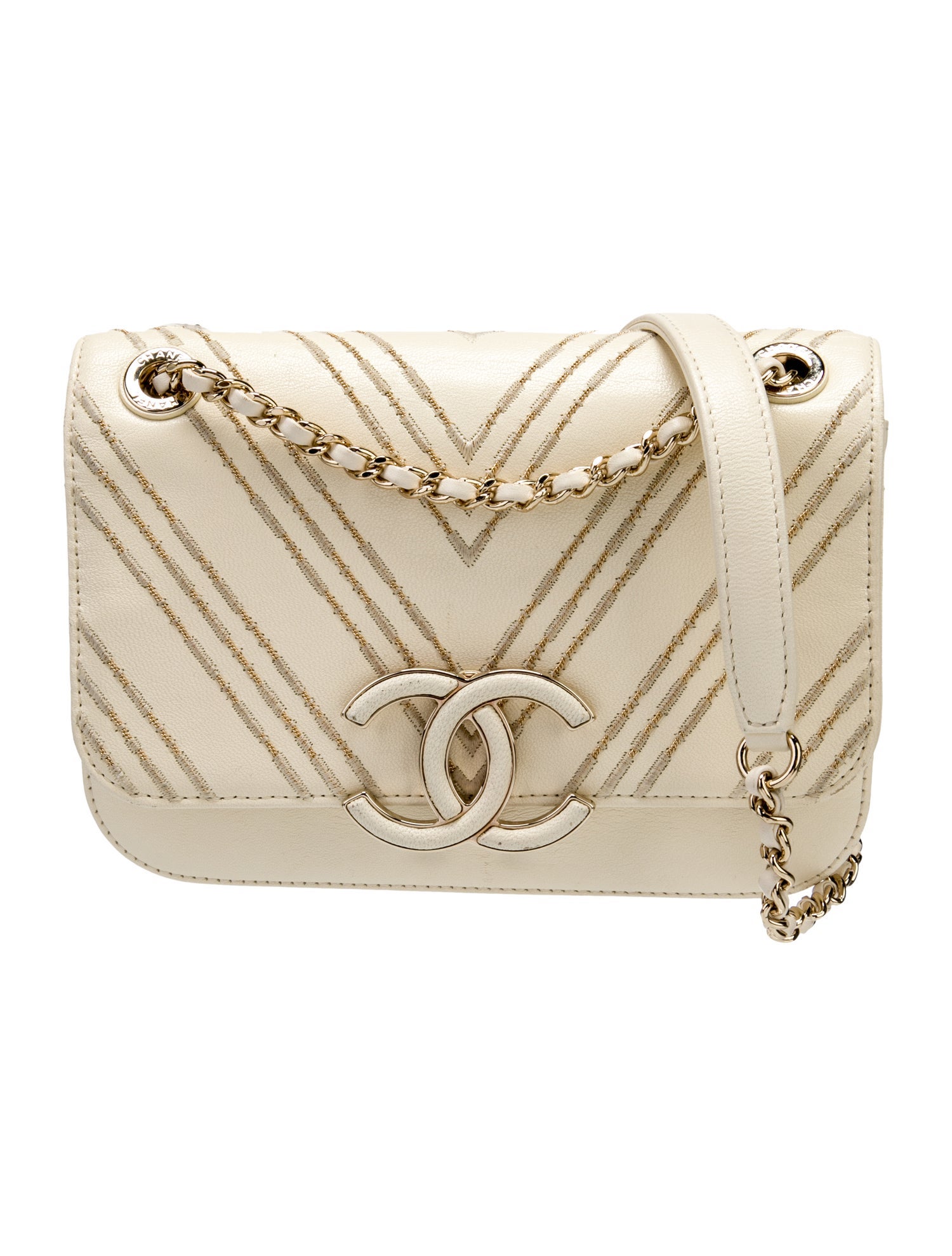 Chanel Subtle Chevron Flap Bag