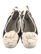 Chanel Interlocking CC Logo Denim Slingback Flats