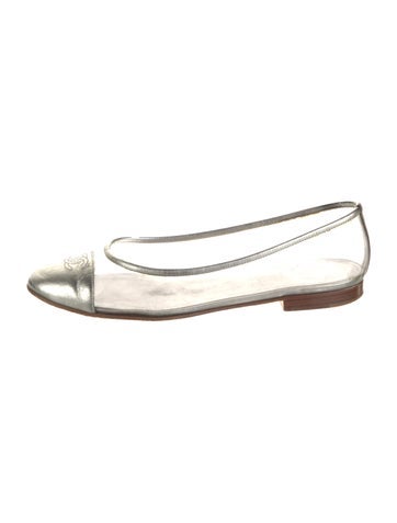 Chanel Flats Vintage Interlocking CC Logo Ballet Us9.5, It39.5 | 9.5