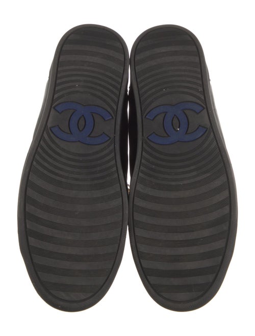 Chanel Interlocking CC Logo Leather Sneakers