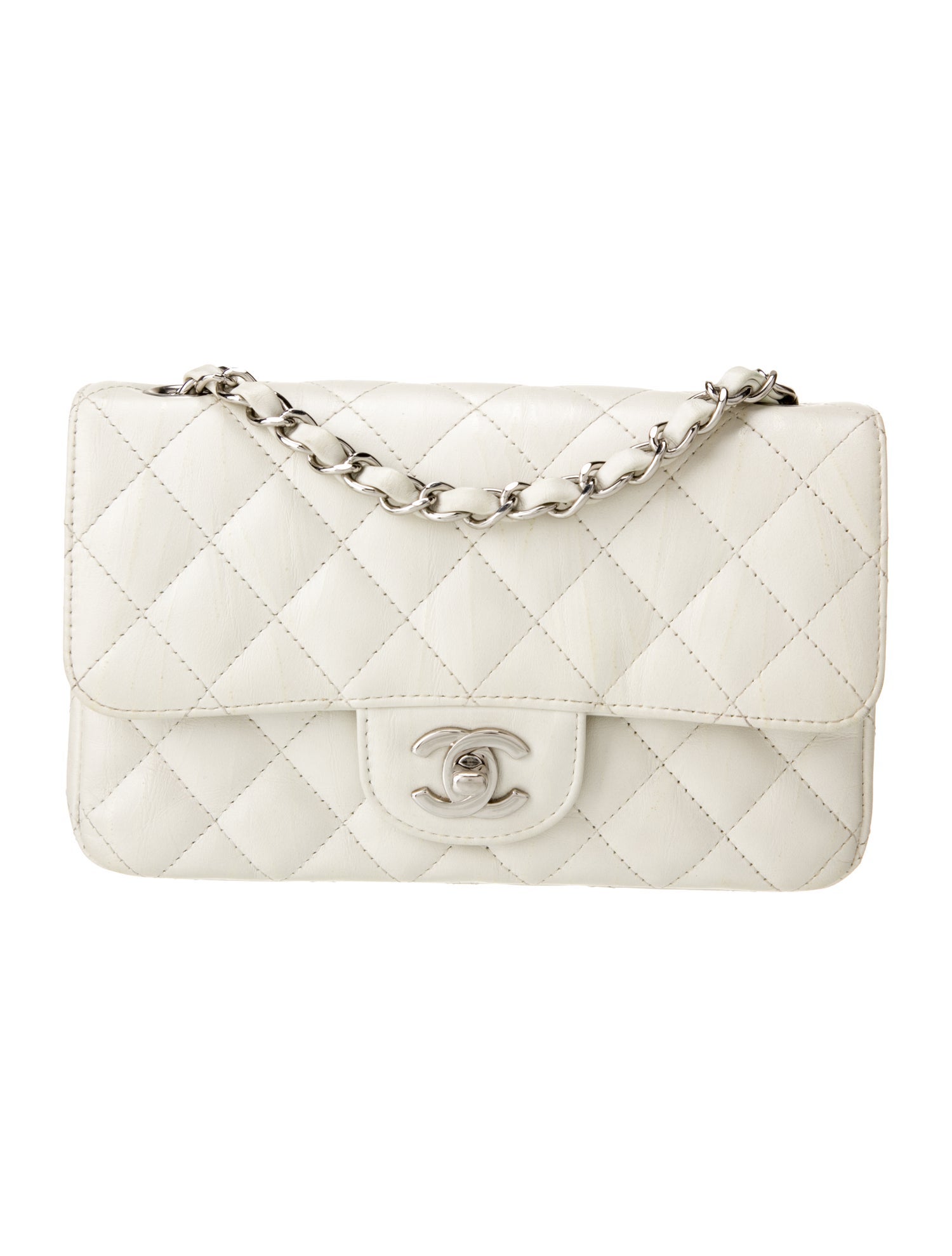Chanel Classic Striated Rectangular Mini Flap Bag