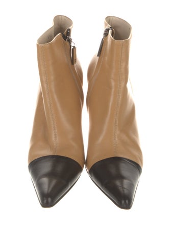 Chanel Interlocking CC Logo Leather Boots