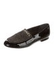 Chanel Patent Leather Graphic Print Loafers