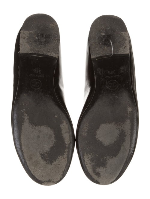 Chanel Patent Leather Graphic Print Loafers