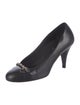 Chanel Interlocking CC Logo Leather Pumps
