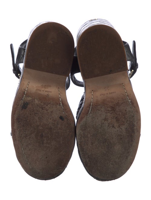 Chanel Interlocking CC Logo Leather Espadrilles