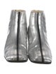 Chanel Interlocking CC Logo Patent Leather Boots