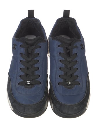 Chanel Interlocking CC Logo Nylon Sneakers