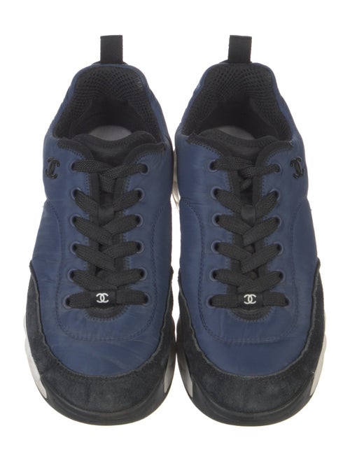 Chanel Interlocking CC Logo Nylon Sneakers