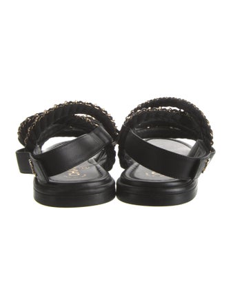 Chanel 2022 Interlocking CC Logo Gladiator Sandals