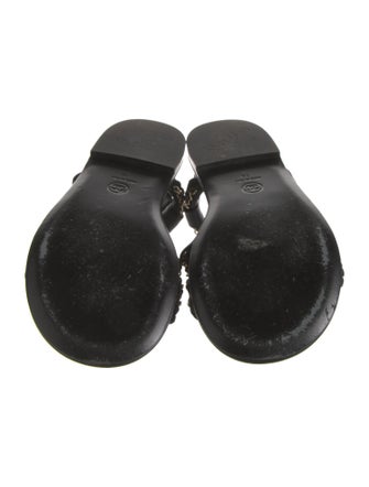 Chanel 2022 Interlocking CC Logo Gladiator Sandals