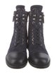 Chanel 2018 Interlocking CC Logo Combat Boots