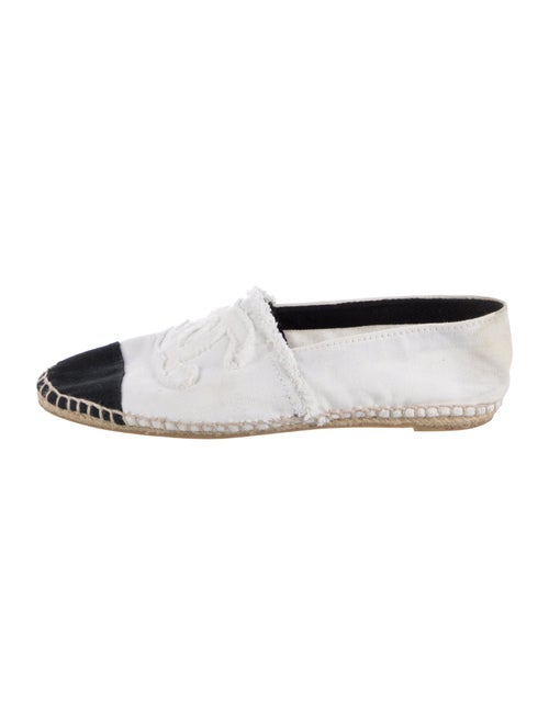 Chanel Interlocking CC Logo Canvas Espadrilles