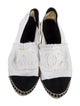 Chanel Interlocking CC Logo Canvas Espadrilles
