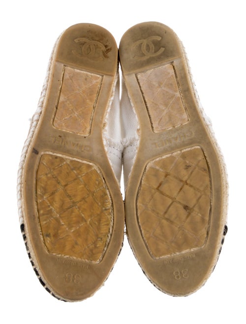 Chanel Interlocking CC Logo Canvas Espadrilles