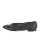 Chanel Interlocking CC Logo Leather Ballet Flats