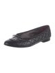 Chanel Interlocking CC Logo Leather Ballet Flats