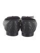 Chanel Interlocking CC Logo Leather Ballet Flats