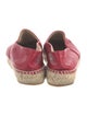 Chanel Interlocking CC Logo Lambskin Espadrilles