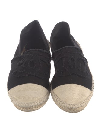 Chanel Interlocking CC Logo Canvas Espadrilles